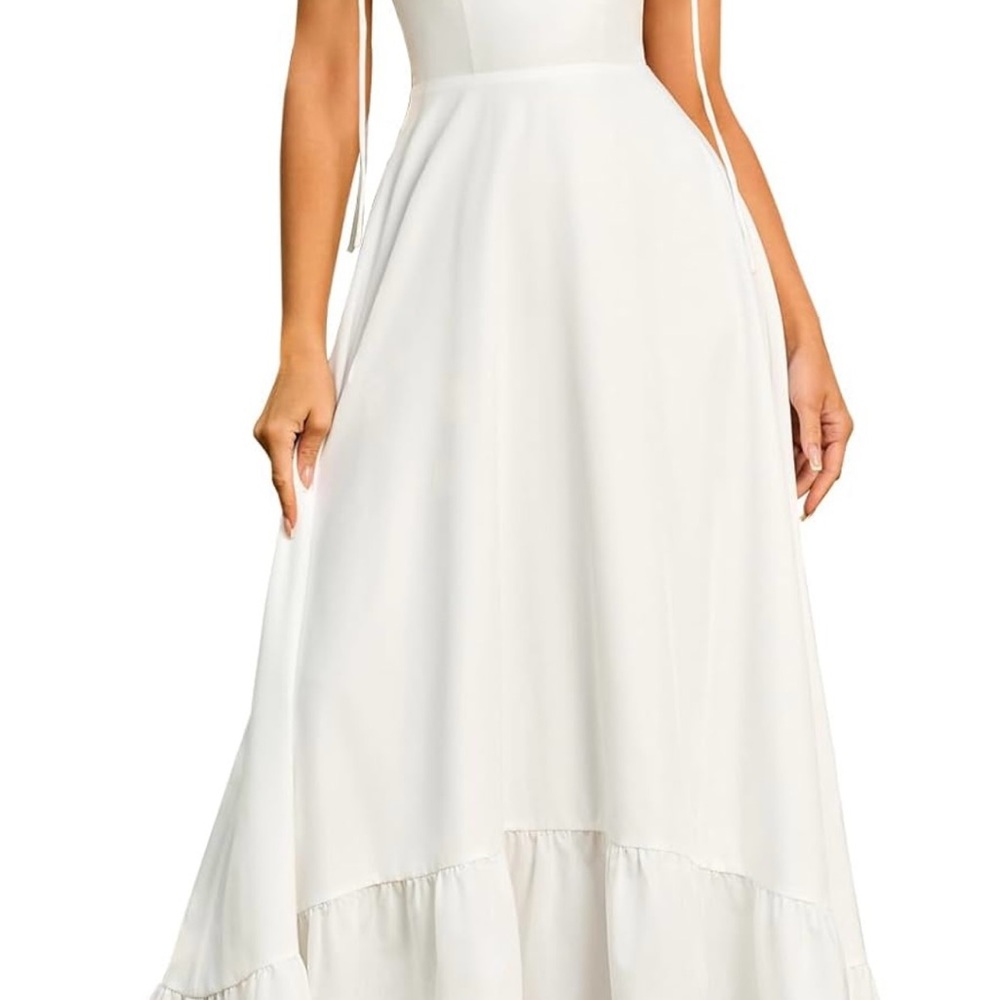 Elegant White Maxi Dress